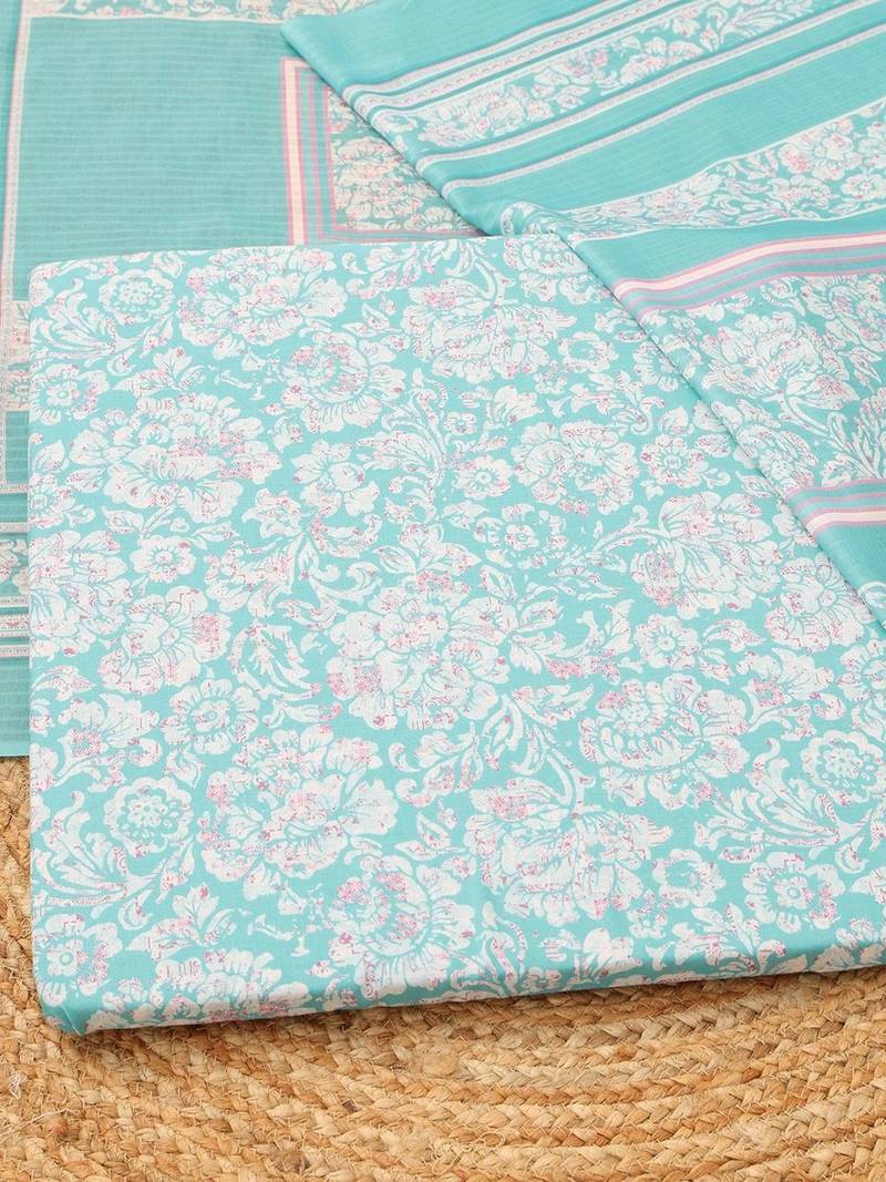 printed unstitched dress material