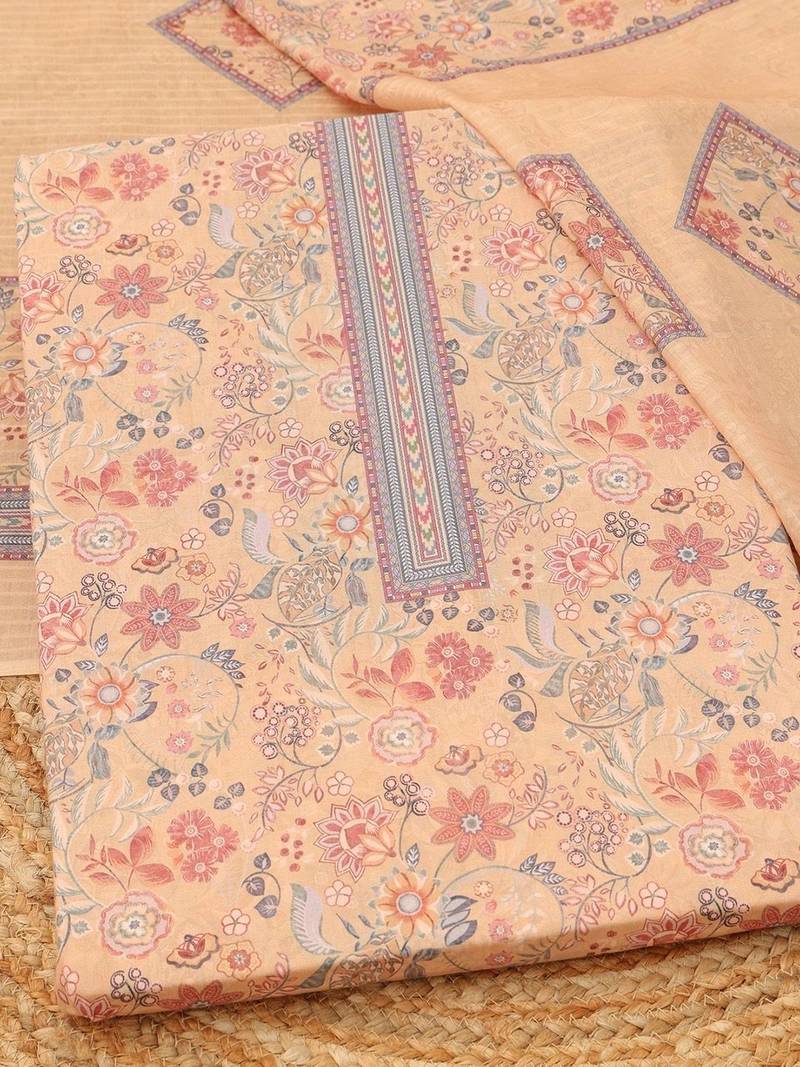 printed unstitched dress material