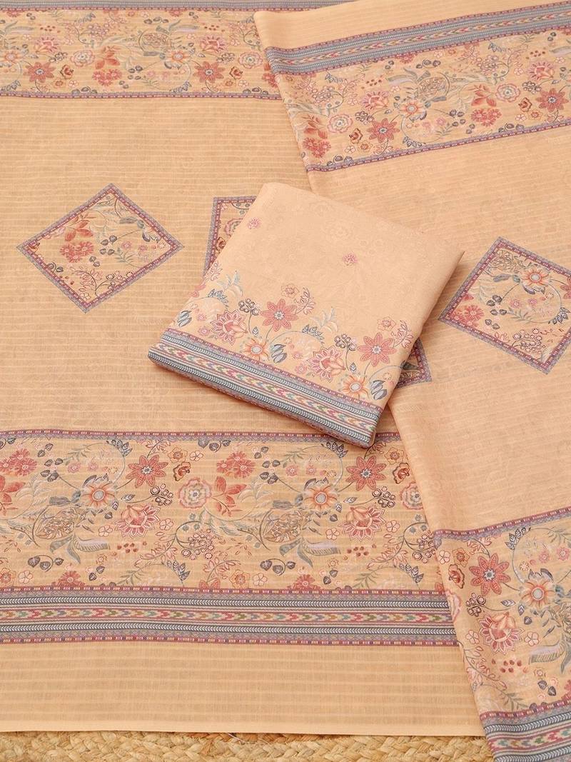 printed unstitched dress material
