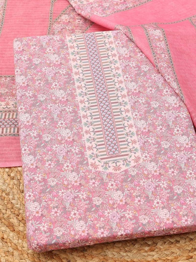 printed unstitched dress material