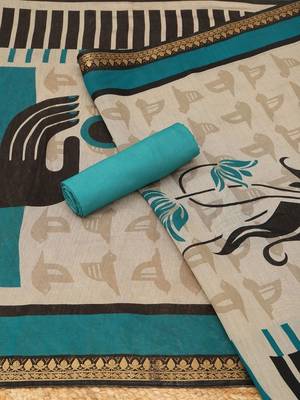 printed unstitched dress material 1