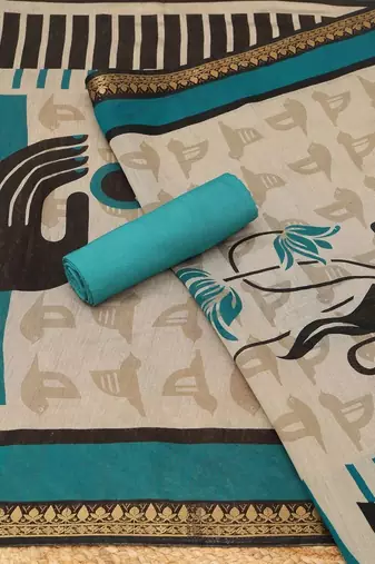 printed unstitched dress material