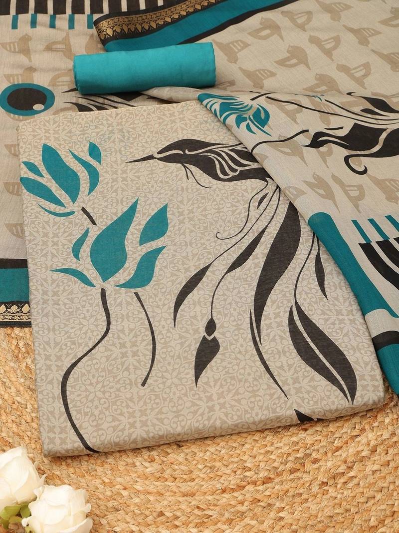 printed unstitched dress material