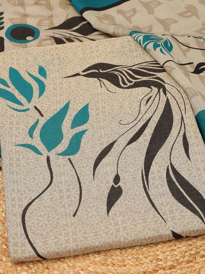 printed unstitched dress material