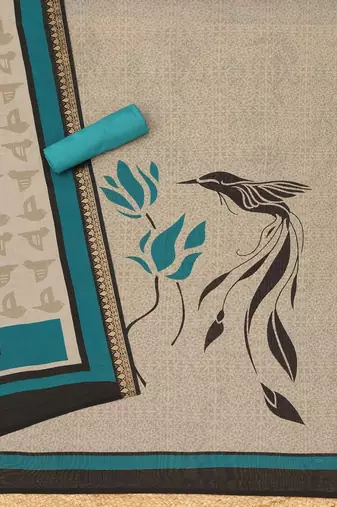 printed unstitched dress material