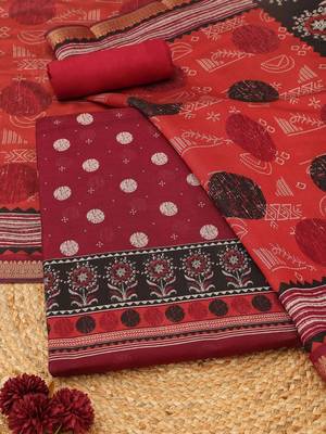 printed unstitched dress material 1