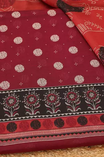 printed unstitched dress material