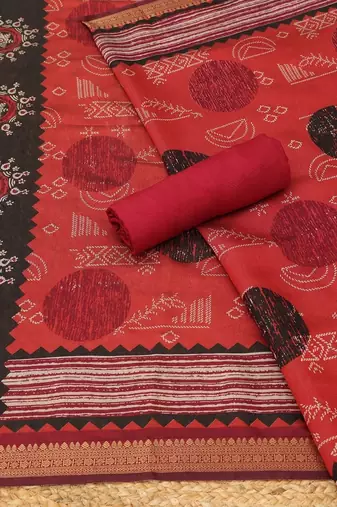 printed unstitched dress material