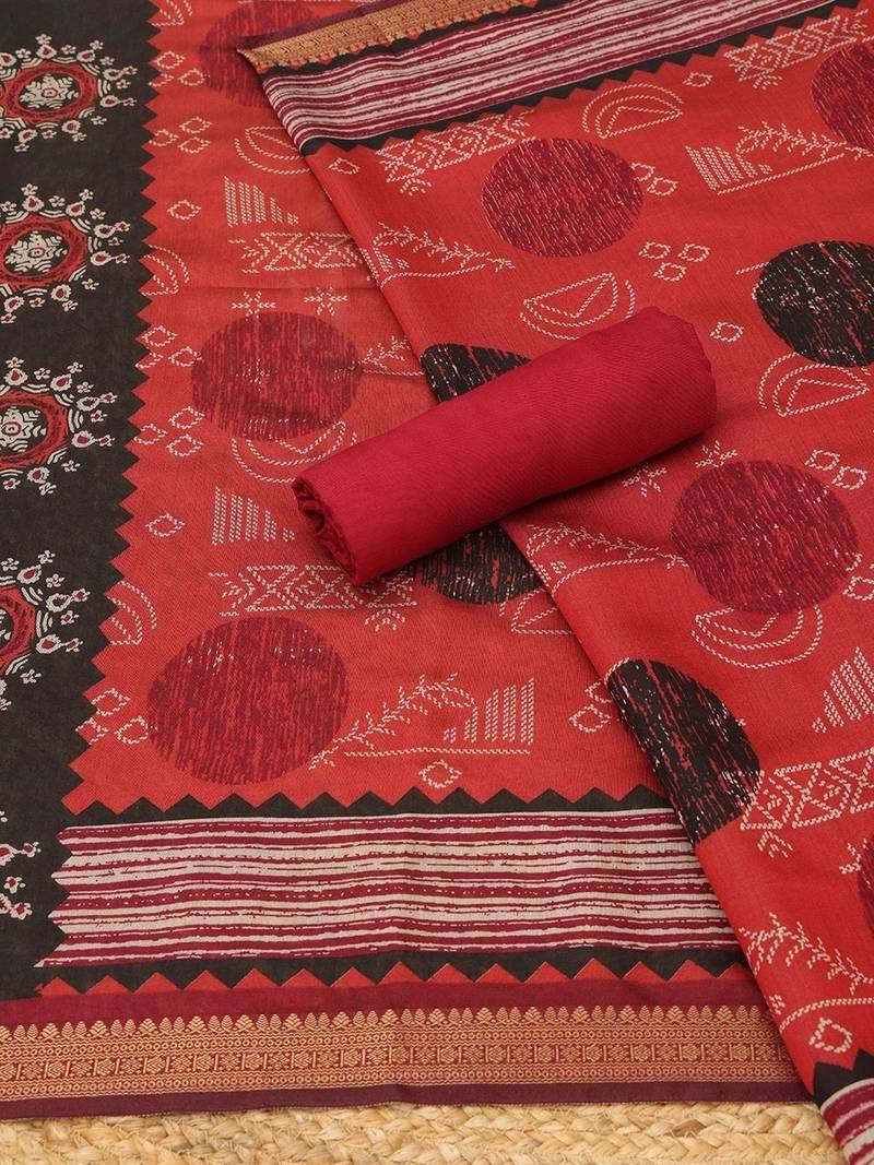 printed unstitched dress material