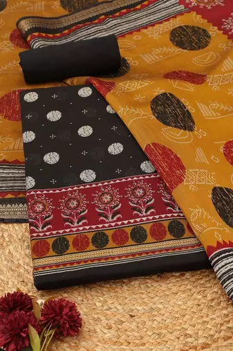 printed unstitched dress material