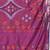 Navy blue woven design pochampally saree with blouse piece