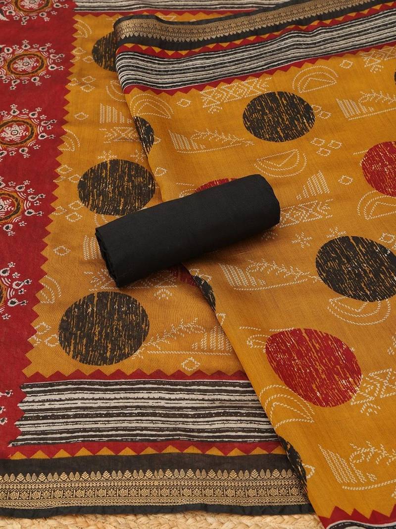 printed unstitched dress material