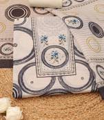 printed linen unstitched dress material