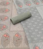 printed linen unstitched dress material