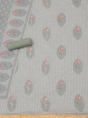 printed linen unstitched dress material 3
