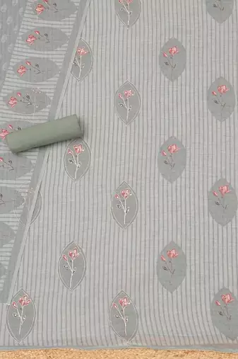 printed linen unstitched dress material