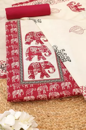 printed unstitched dress material