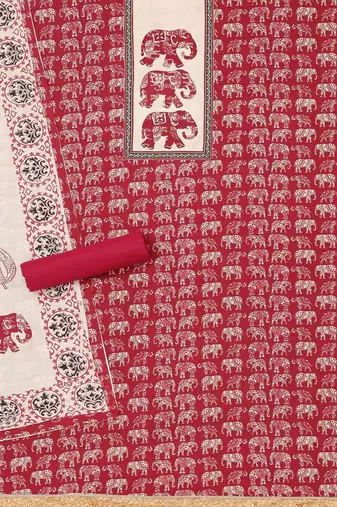 printed unstitched dress material