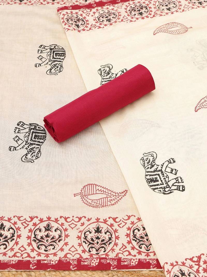 printed unstitched dress material