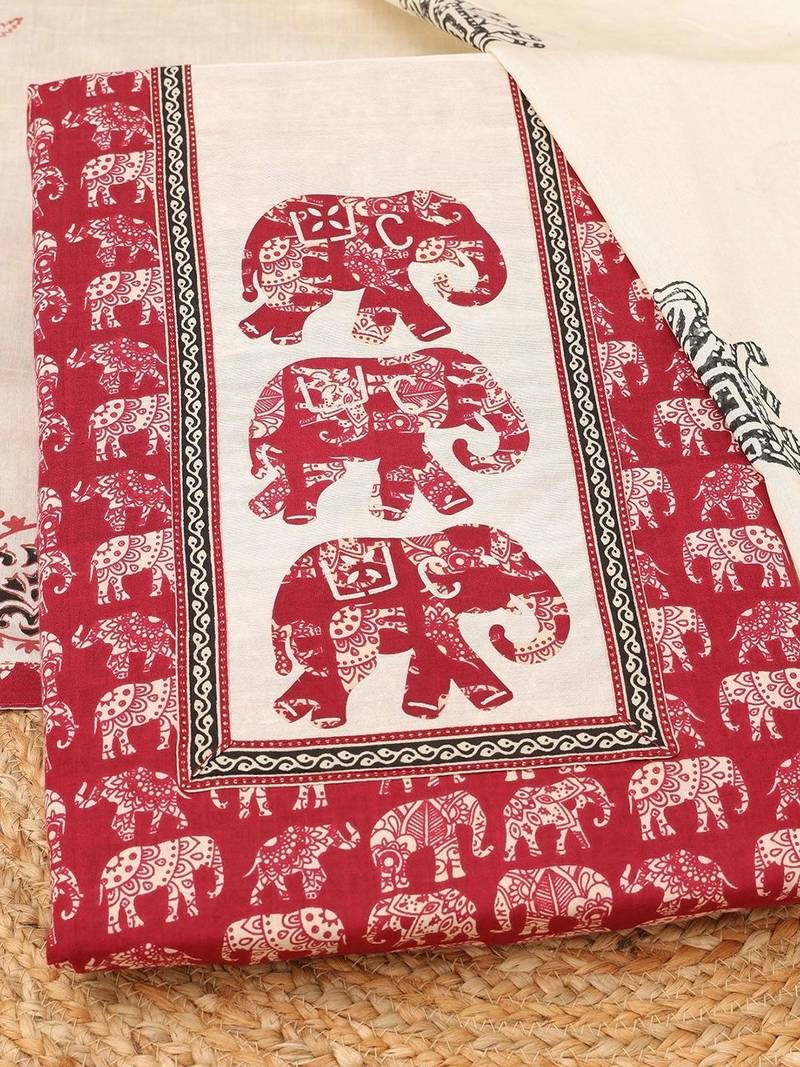 printed unstitched dress material