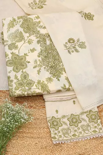 printed unstitched dress material