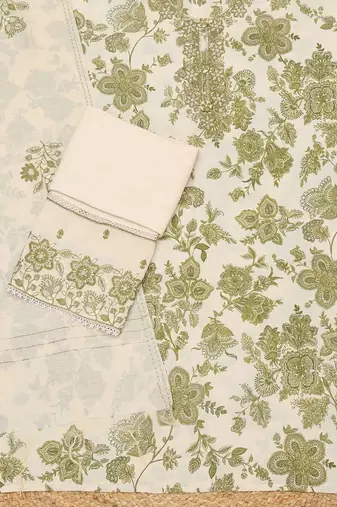printed unstitched dress material