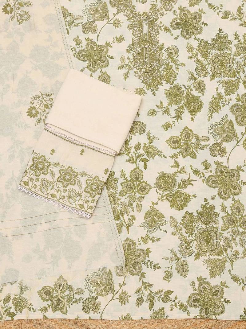 printed unstitched dress material