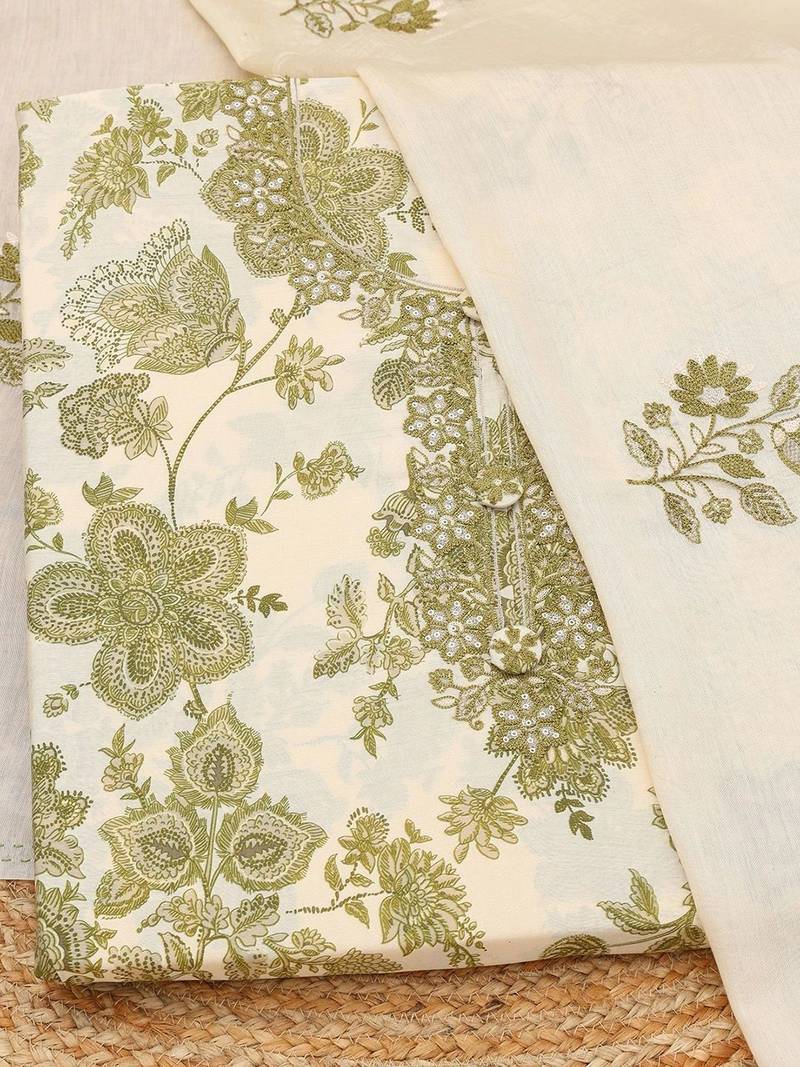 printed unstitched dress material