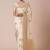 Cream bagh woven design banarasi saree with blouse piece