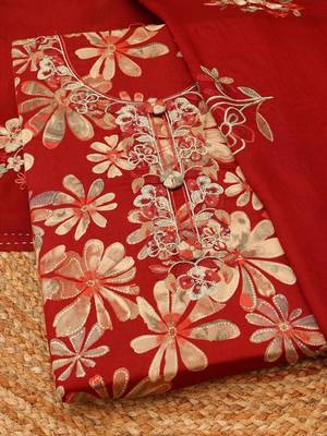 printed unstitched dress material 1