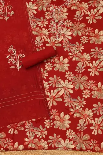 printed unstitched dress material