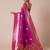 Pink woven design zari banarasi saree