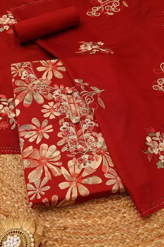 printed unstitched dress material