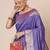 Lavender woven design banarasi saree