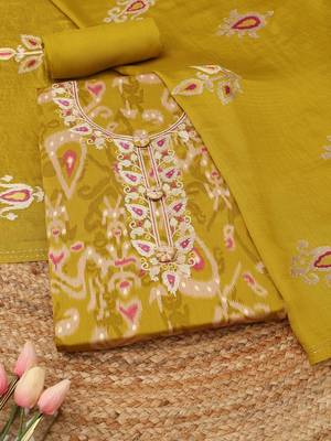 printed unstitched dress material 1