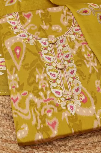 printed unstitched dress material