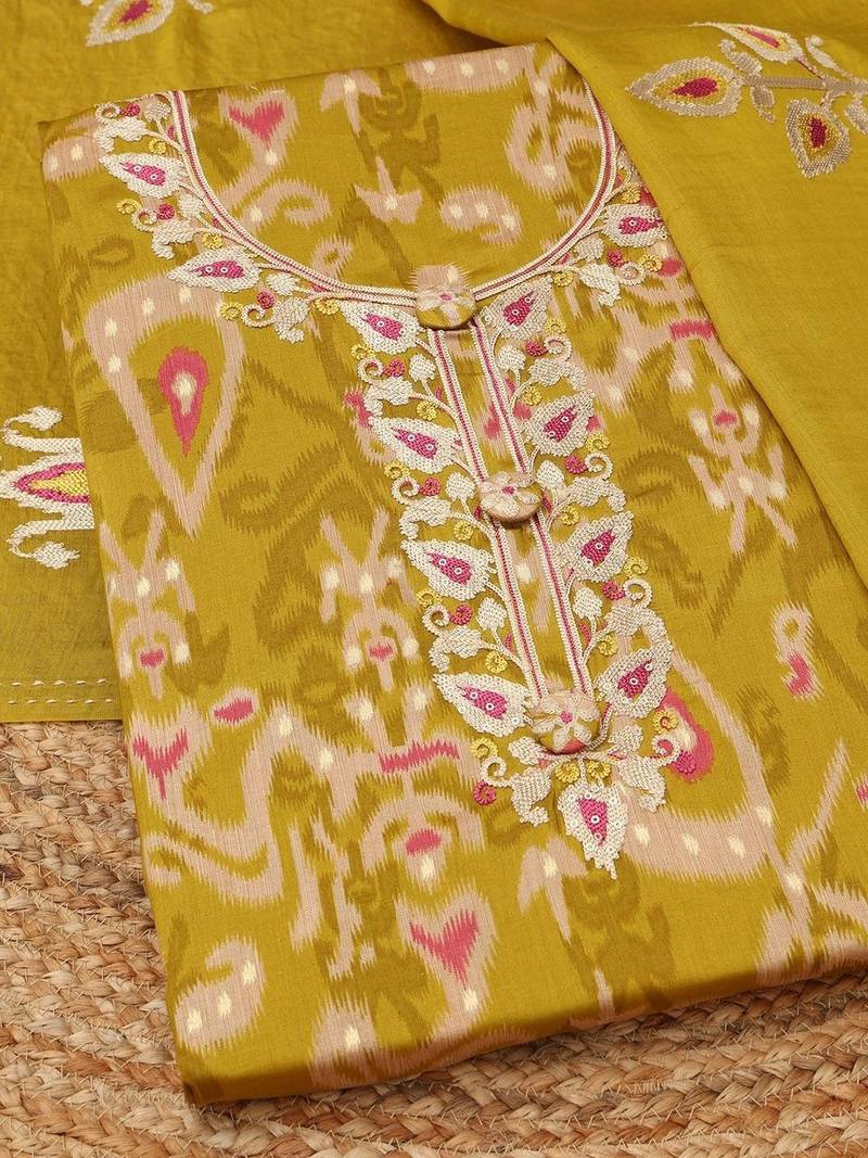 printed unstitched dress material