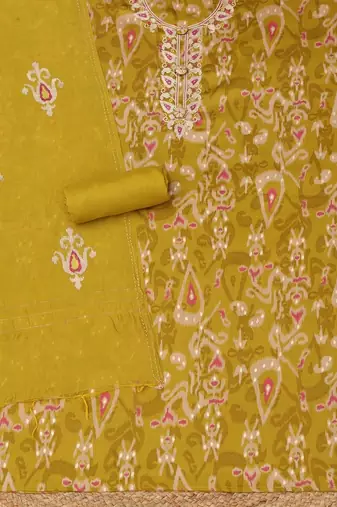 printed unstitched dress material