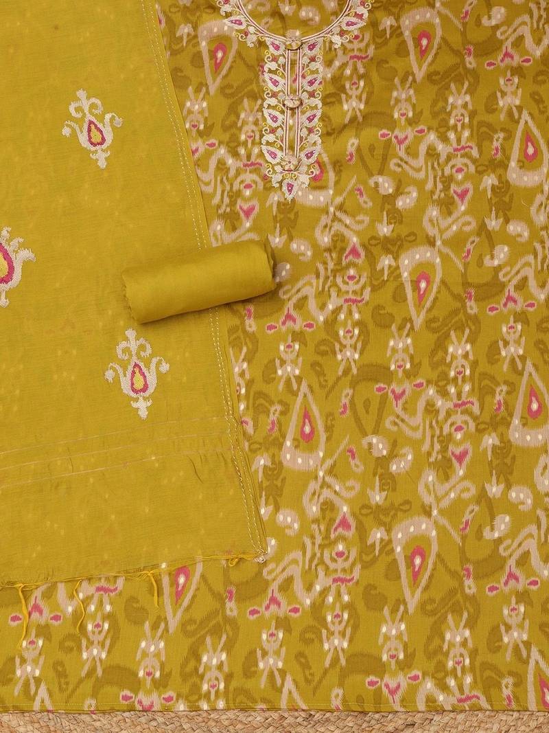 printed unstitched dress material