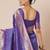 Lavender woven design banarasi saree
