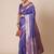 Lavender woven design banarasi saree