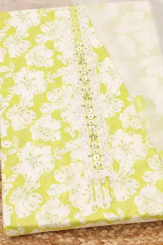 printed unstitched dress material