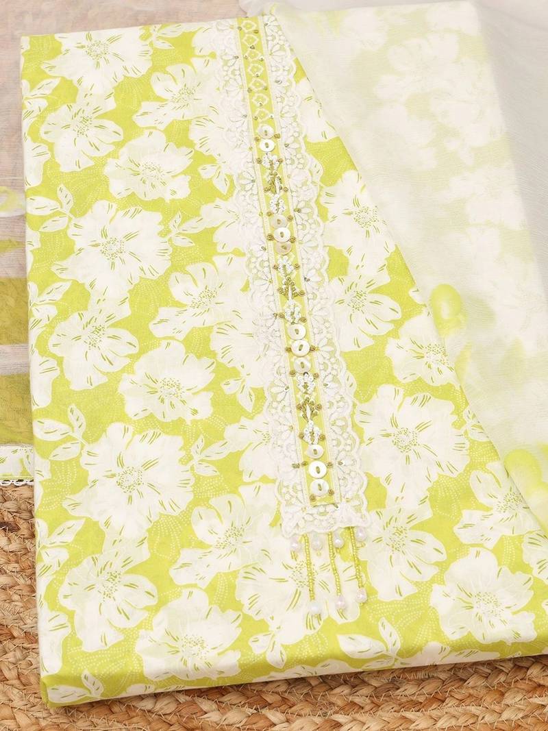printed unstitched dress material
