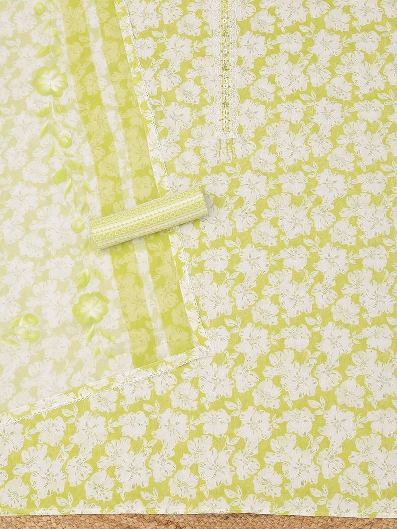 printed unstitched dress material