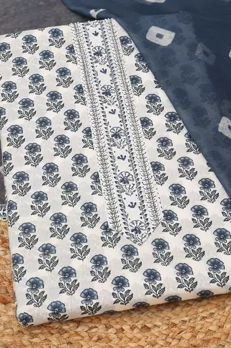 printed unstitched dress material