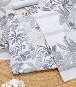 printed linen unstitched dress material