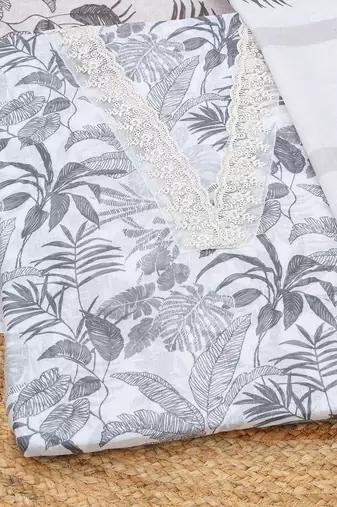 printed linen unstitched dress material