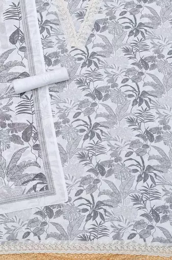 printed linen unstitched dress material