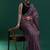 Purple woven design saree with blouse