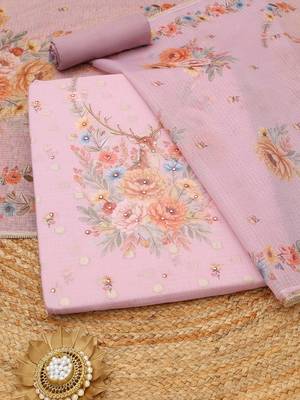 printed unstitched dress material 1